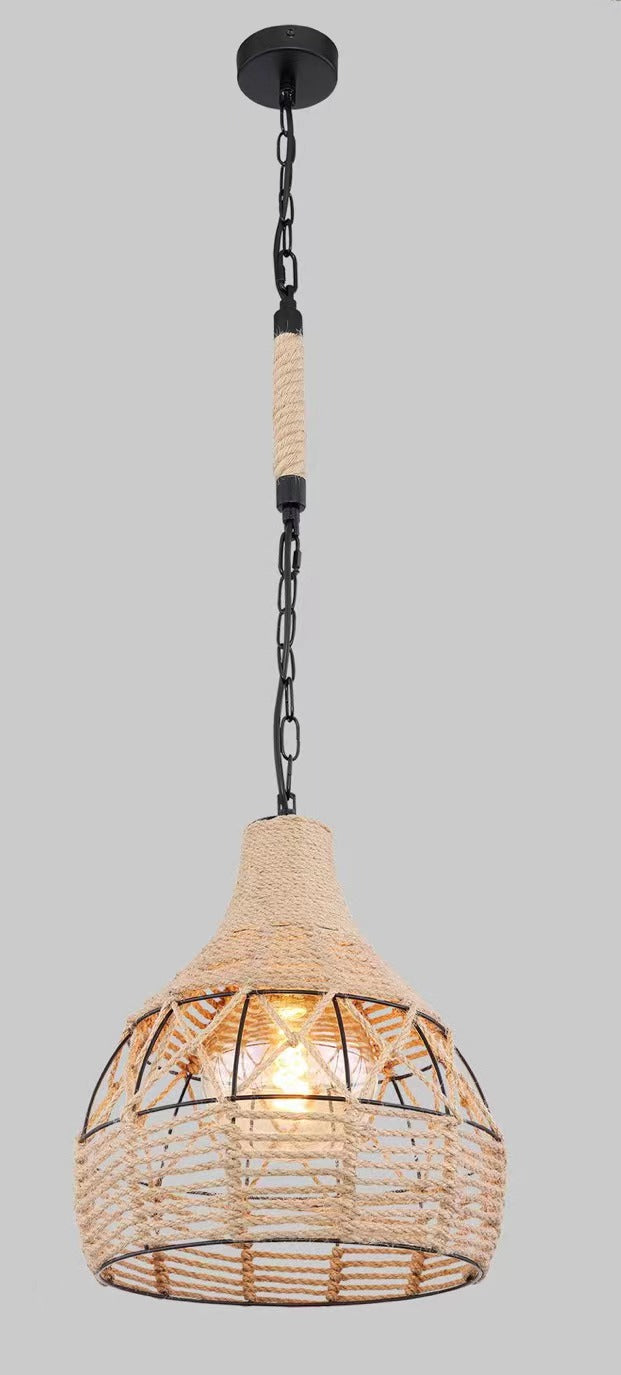 Vintage Hemp rope style PENDANT LAMP M89