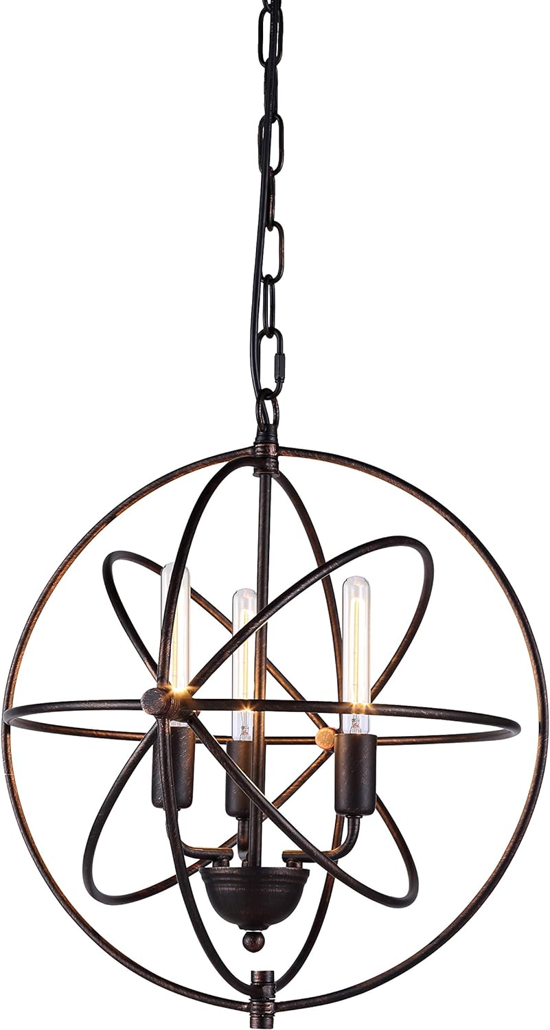 Cage shaped Pendant Living Room Lamp, 