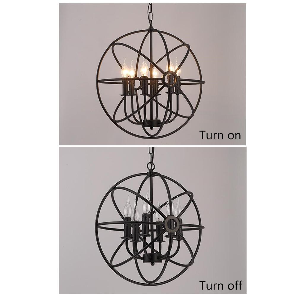 Cage shaped Pendant Living Room Lamp