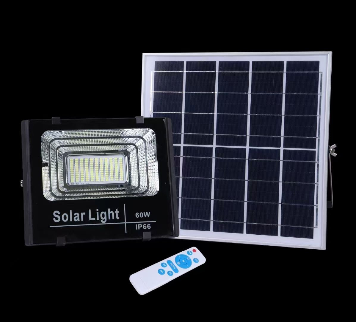 Solar floodlight with remote control